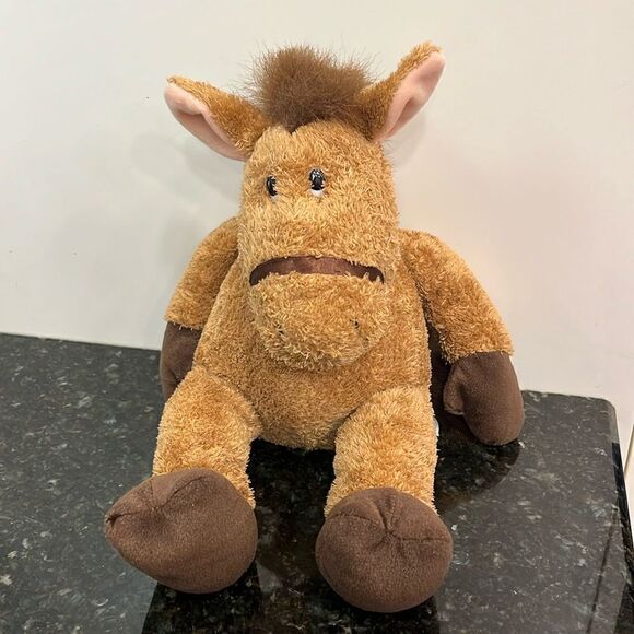 Russ Berrie - Cassidy Horse - Soft Plush Toy Brown Fluffy  15” - Picture 1 of 8